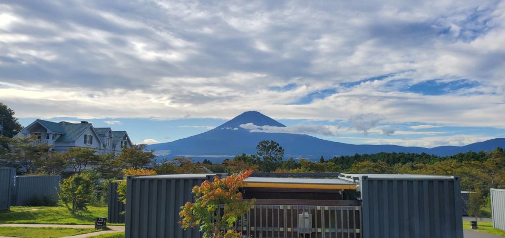 目の前に富士山!圧巻です。