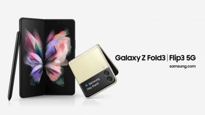 Galaxy Z Fold3とGalaxy Z Flip3の画像。