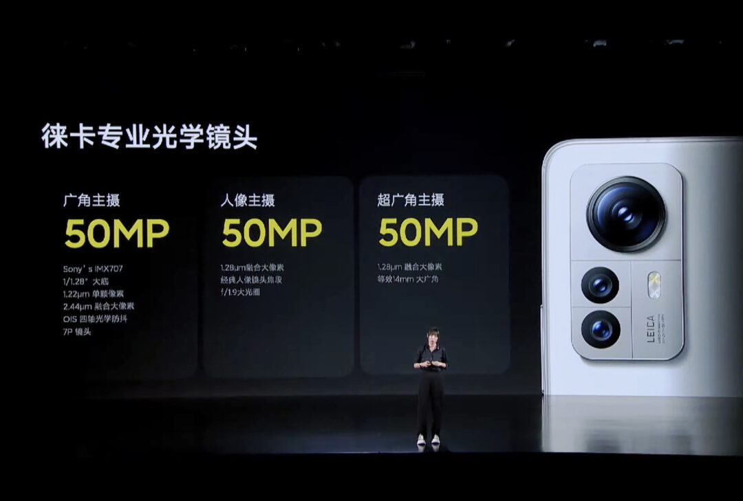 Xiaomi 12s Proのカメラ構成。